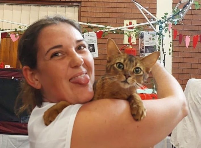 Storm at the Petting Corner cat show